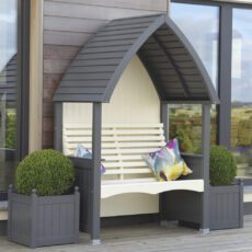 AFK Cottage Arbour Charcoal Cream