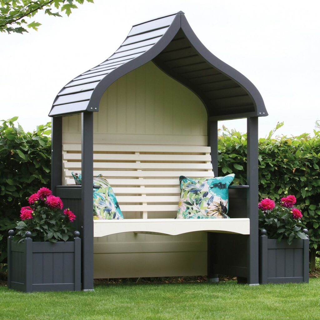 Orchard Garden Arbour Charcoal & Cream 5022725004038