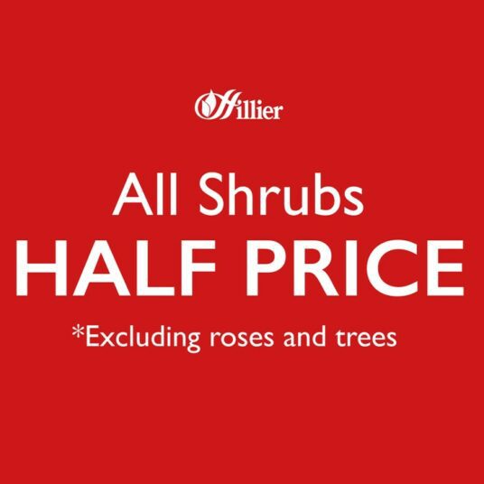 half price shrubs May 2024