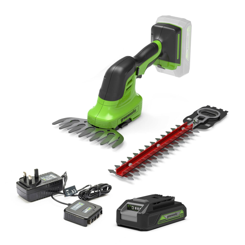 Greenworks 24V Grass Shrub Shear (with 1 x 2ah Battery & Charger) 6952909071121